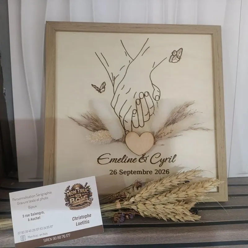 Cadre souvenir de mariage
