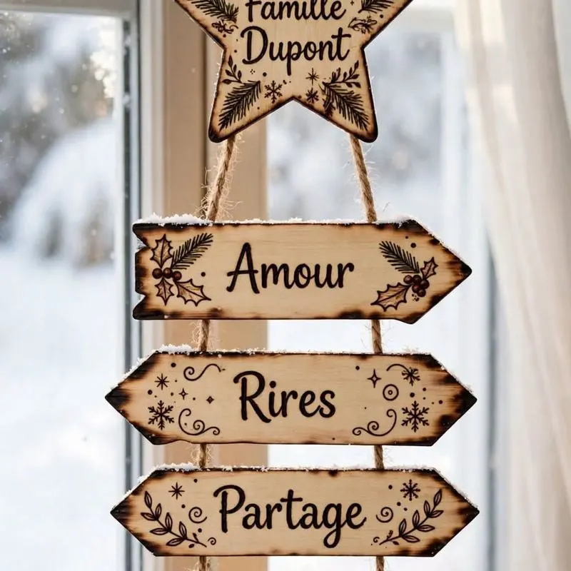 Panneau directionnel famille